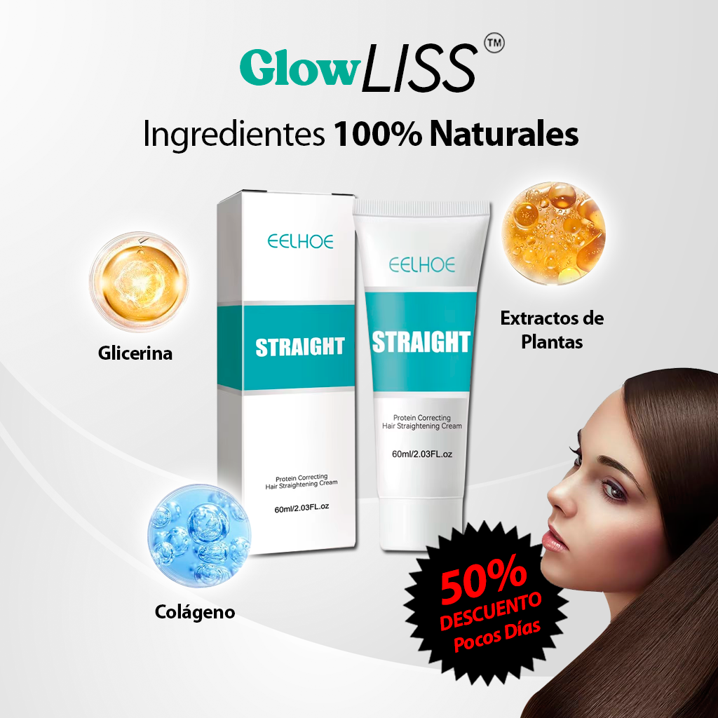 GlowLiss™ - Cabello Liso y Brillante Hasta Por 3 Meses