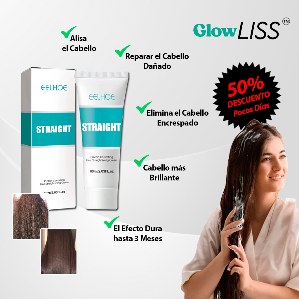 GlowLiss™ - Cabello Liso y Brillante Hasta Por 3 Meses