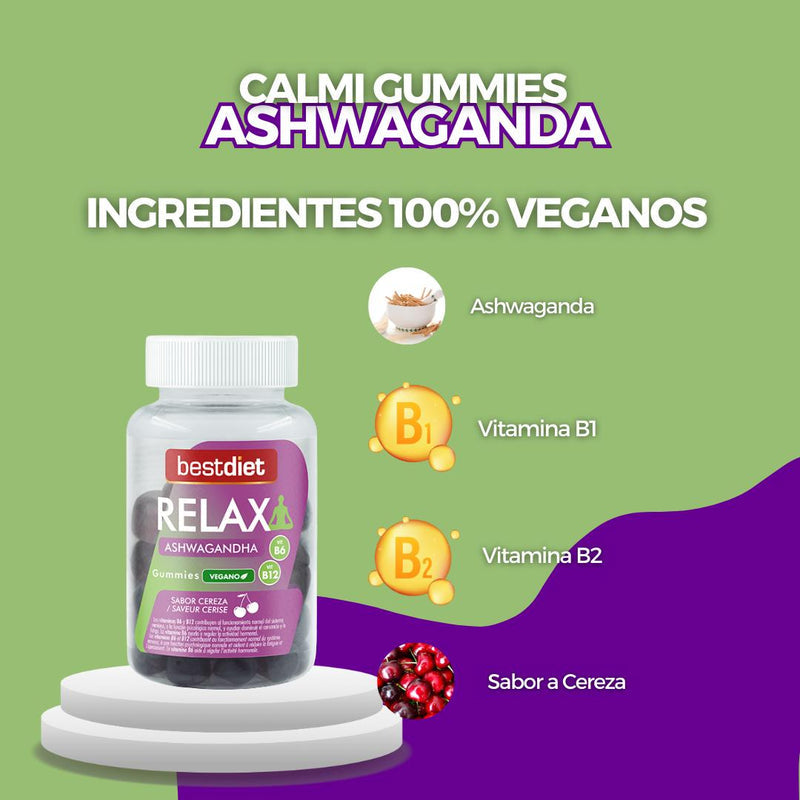 CalmIGummies Ashwagandha™ – Duerme, Relájate y Quema Kilos desde la primera noche