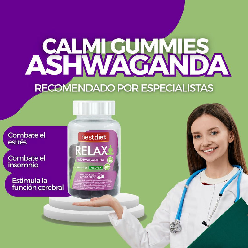 CalmIGummies Ashwagandha™ – Duerme, Relájate y Quema Kilos desde la primera noche